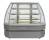 Витрина кондитерская охлаждаемая угловая unis Georgia III corner 90 double glass, inox