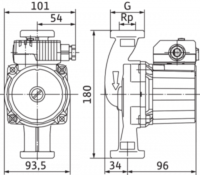 Циркуляционный насос Wilo Star-Z 25/2 EM