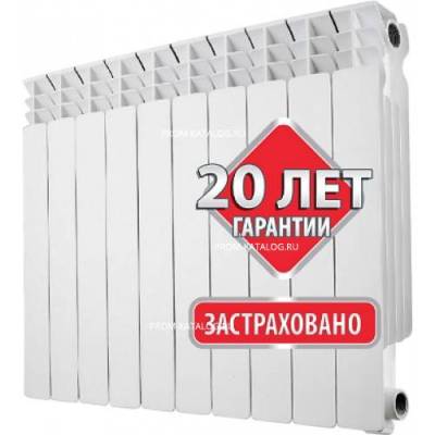 Биметаллический радиатор отопления Prom 500/80 10 секций би-мет.