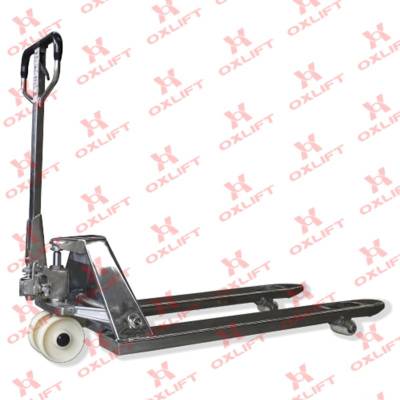 Гидравлическая тележка из нержавеющей стали OX20-Steel OXLIFT 2000 кг 
